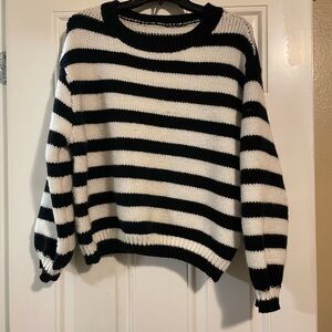 Striped Black and White Sweater